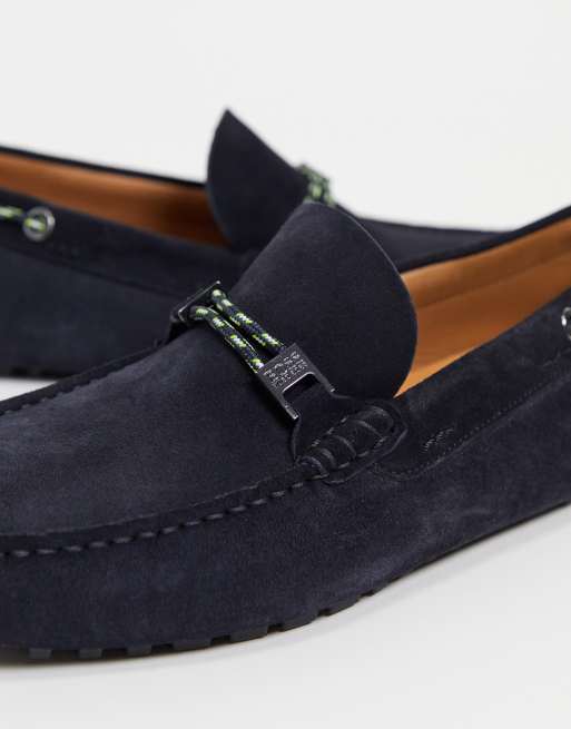 BOSS Mocassins de conduite Bleu marine ASOS