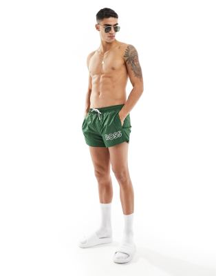 BOSS Bodywear BOSS mooneye swim short in open green