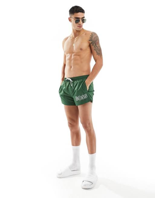 BOSS mooneye swim short in open green