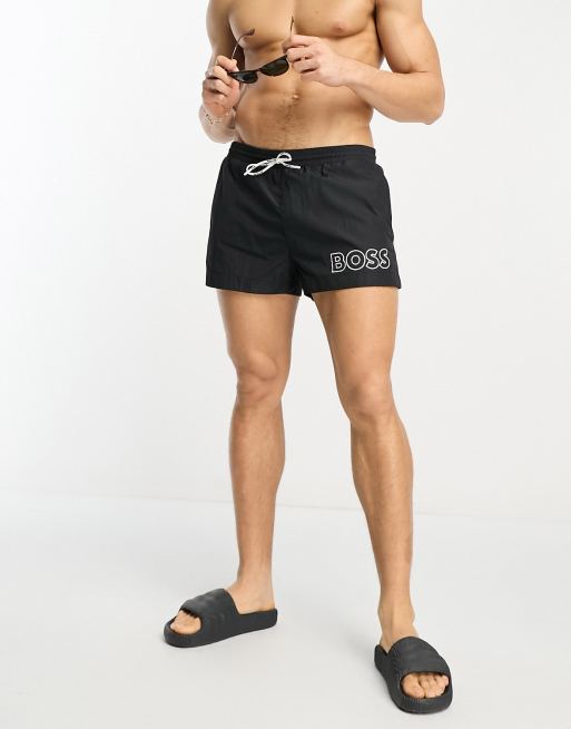 BOSS Mooneye swim Tim shorts in black