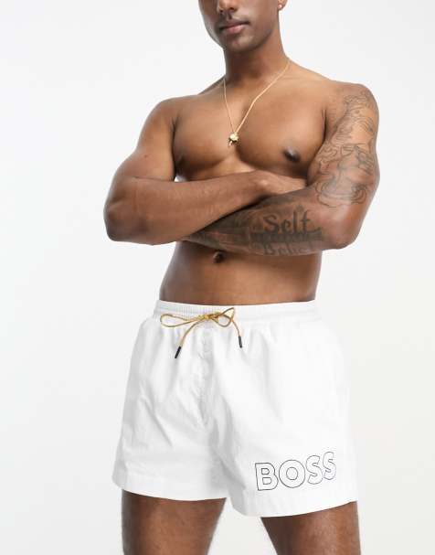 BOSS - Mooneye - Zwemshort in wit - view 1