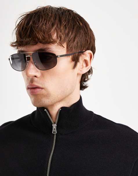 Boss  navigator sunglasses in matte black /silver - view 1