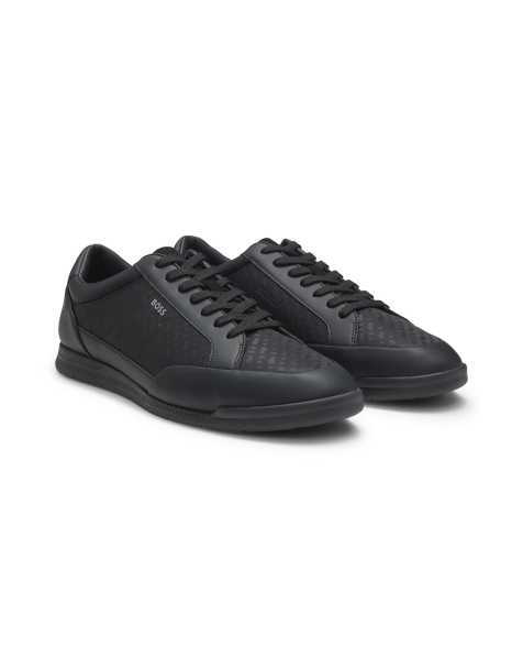 BOSS – Nitan – Svarta sneakers med logga - view 1
