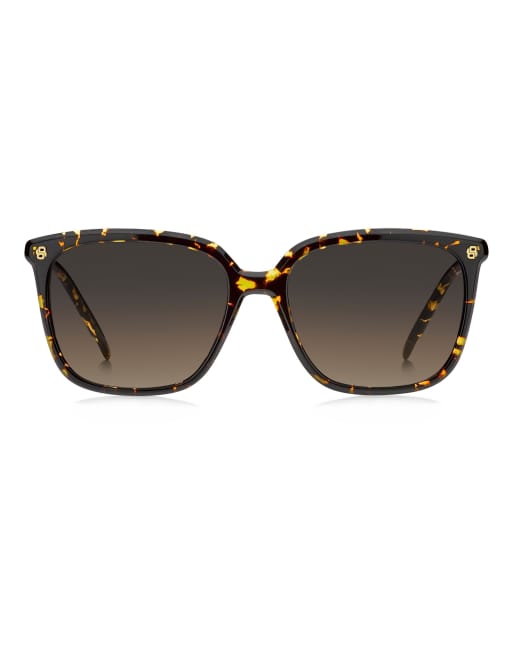 Boss occhiali da sole squadrati con lenti marroni sfumate grigie, marrone, 2 di 6