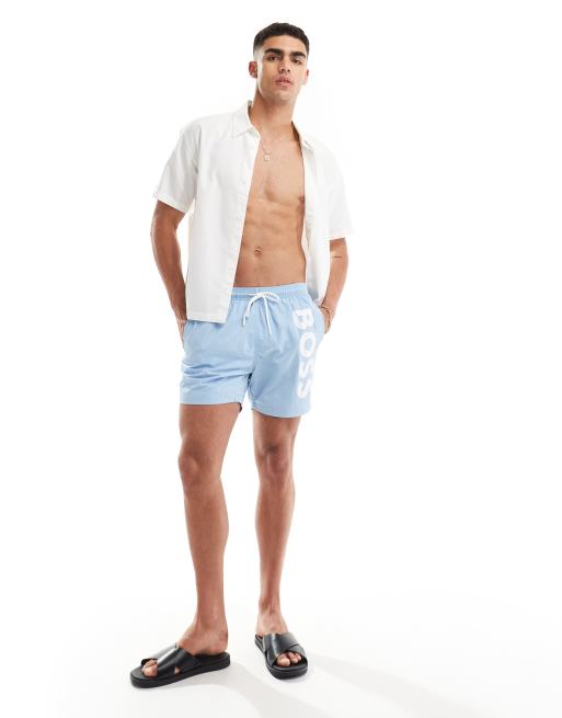 Boss Octopus swim short in blue, 4 of 4