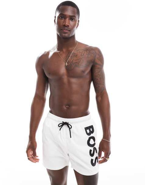 Boss Octopus swim short in white - view 1