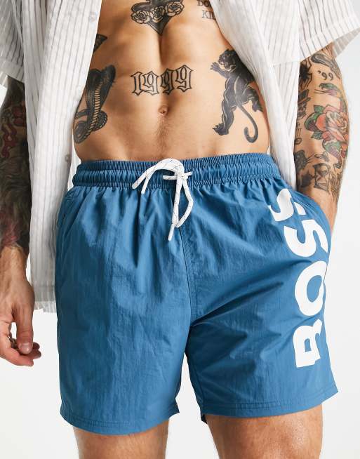 Boss - Octopus - Zwemshort in blauw