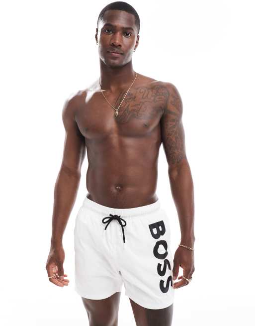 BOSS - Octopus - Zwemshort in wit