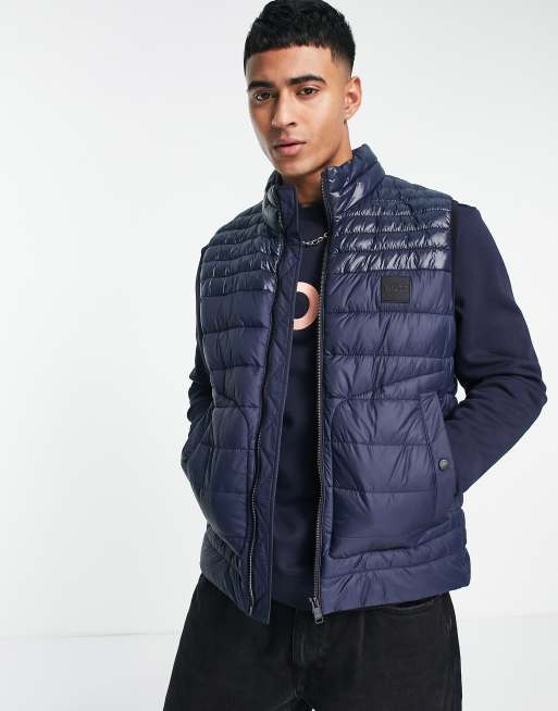 Boss Odunk gillet in navy