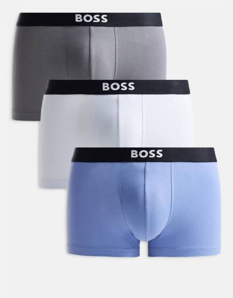 BOSS - One - Lot de 3 boxers - Bleu/gris - view 1