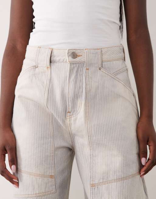 BOSS Orange - 2.0 - Ruimvallende cargojeans met ballonpijpen in lichtblauw, 5 van 5