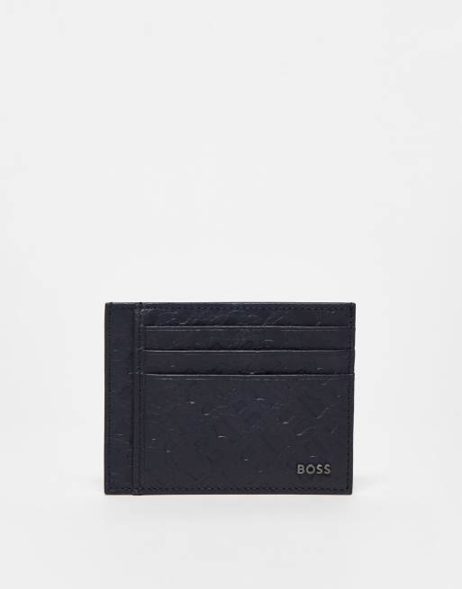 BOSS Orange - Black Crosstown - Kaarthouder in marineblauw