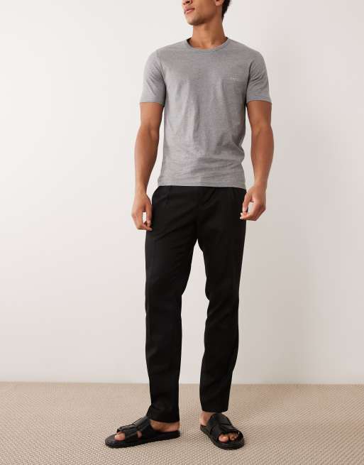 BOSS Orange Bodywear 3 pack t-shirts in black, white and grey, 3 of 5