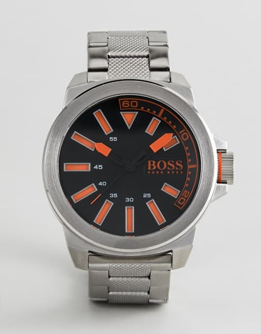 Hugo boss orange silver on sale watch