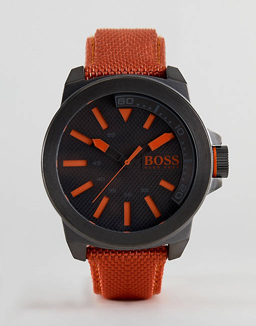 BOSS Orange By Hugo Boss 1513010 New York Watch With Orange Strap 