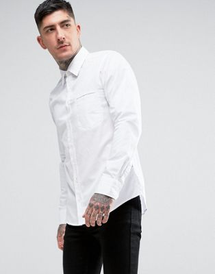 hugo boss slim fit white shirt
