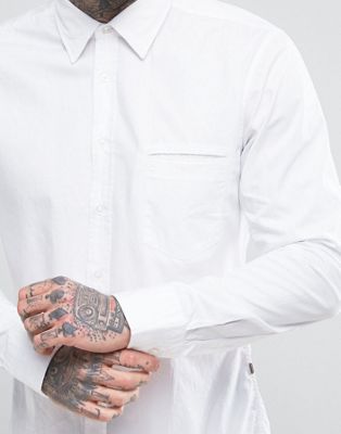 mens white hugo boss shirt