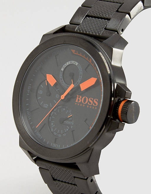 BOSS Orange By Boss New York Bracelet Watch In Black | ASOS