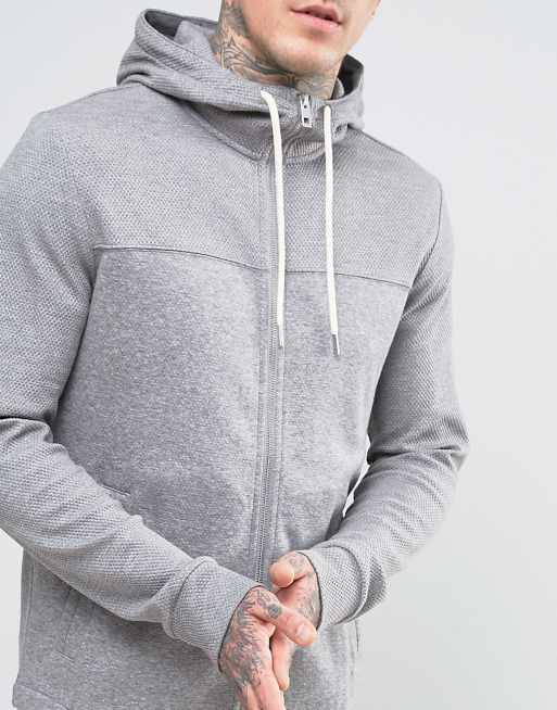 sammensværgelse Reduktion Uddrag BOSS Orange by Hugo Boss Zip Thru Hoodie Waffle | ASOS