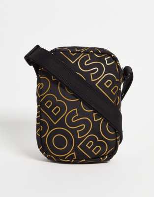 BOSS Orange Catch cross body bag in black - ASOS Price Checker