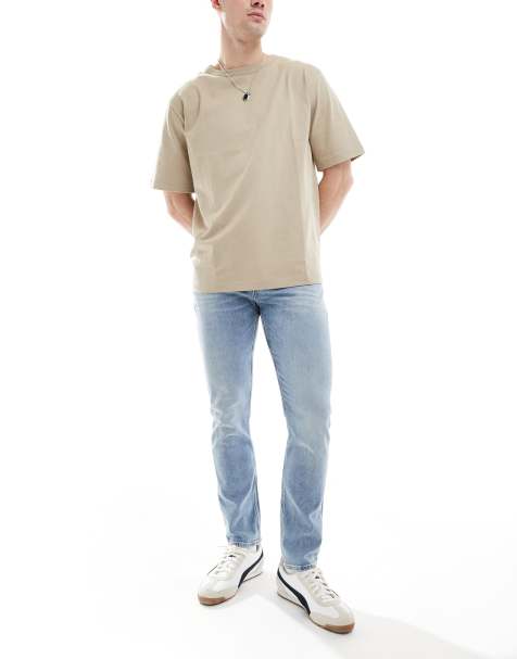 BOSS Orange - Delaware - Jeans i lys vask i slim fit - view 1