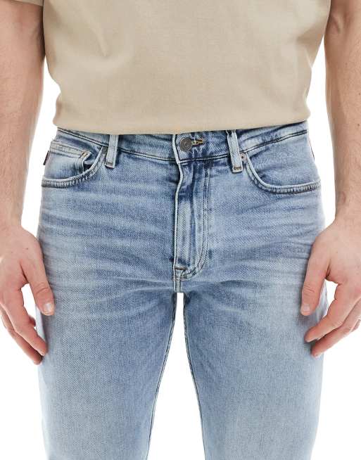 BOSS Orange - Delaware - Jeans slim lavaggio chiaro, 4 di 5