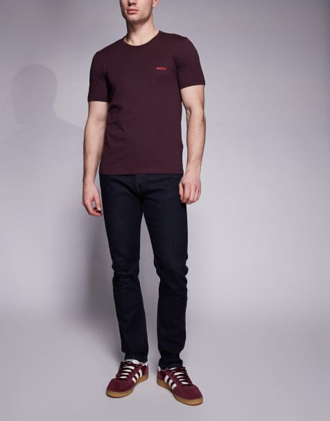 BOSS Orange – Delaware – Mörkblå jeans i slim fit - view 1