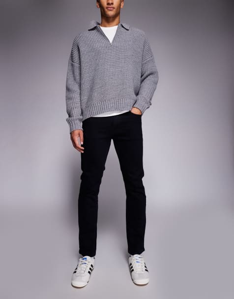 BOSS Orange - Delaware - Mørkeblå jeans i slim fit - view 1