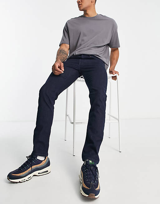 BOSS Orange Delaware slim fit jeans in dark wash | ASOS