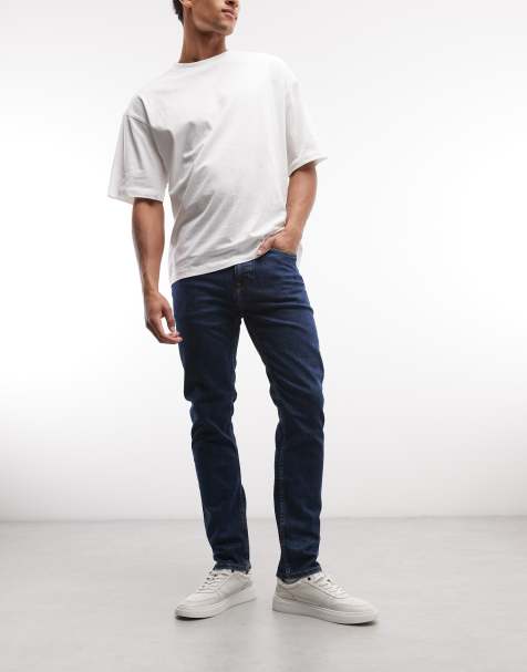BOSS Orange Delaware slim fit jeans in mid wash - view 1