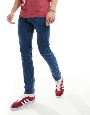 BOSS Orange BOSS Orange delaware straight leg jeans in mid wash-Blue