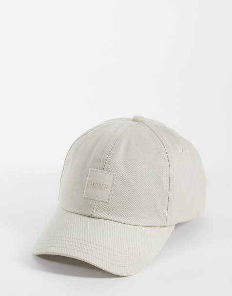 BOSS Orange - Derrel - Berretto beige con logo tono su tono - view 1