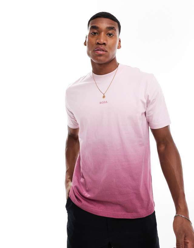 BOSS Orange - gradient relaxed fit t-shirt in light purple