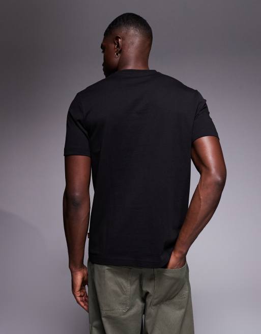 BOSS Orange – Insignia – T-Shirt in Schwarz mit Logoprint auf der Brust, 3 von 5