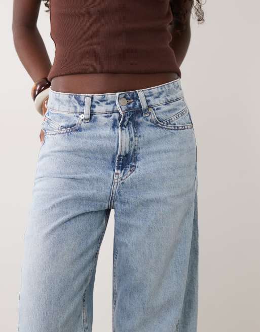 BOSS Orange - Jeans a fondo ampio azzurri, 4 di 5
