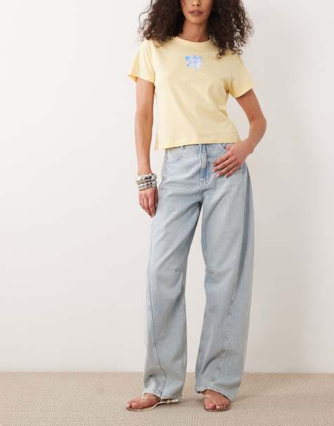 BOSS Orange - Jeans cargo a palloncino comodi azzurri - view 1