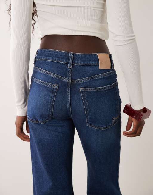 BOSS Orange jeans med brede ben i mørkeblå vask, 5 af 5