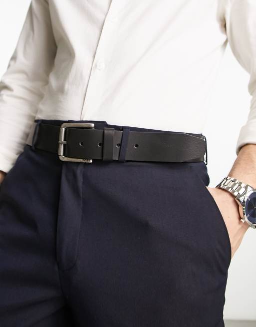 BOSS Orange Joris belt in black | ASOS