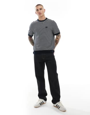Shop Hugo Boss Kanache Stripe Relaxed Fit Knit T-shirt