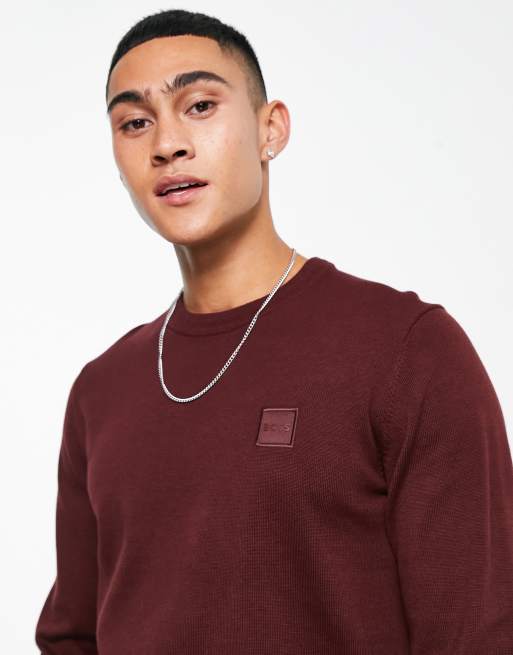 – Kanovano BOSS Orange Dunkelrot ASOS | in Pullover –