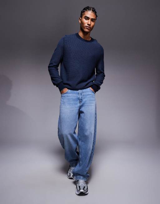 トップス O project Loose Fit Chunky Crew Knit o project / loose fit chunky crew (ecru/gray) |