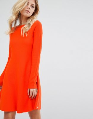 Knitted Dress Orange ASOS Boss Orange Lesibell |