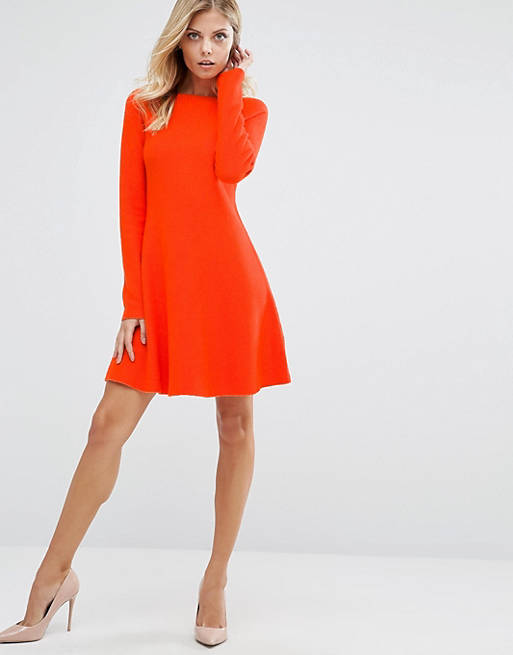 ASOS Dress Orange Boss | Lesibell Orange Knitted