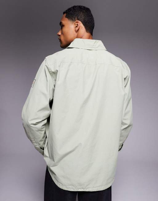 BOSS Orange – Locky – Hemdjacke in Hellgrün, 4 von 5