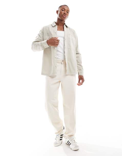 BOSS Orange Locky long sleeve shirt in beige - view 1
