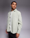 [BOSS Orange] BOSS Orange Locky overshirt in light green 5XL Open Green