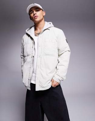 Hugo Boss Locky Padded Nylon Overshirt Oversized Fit
