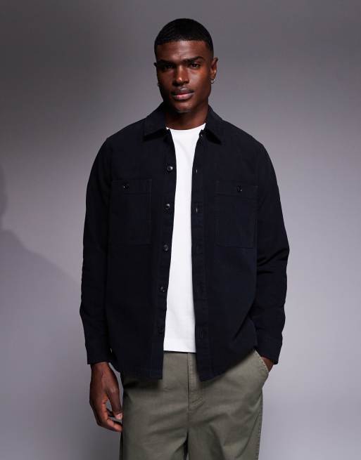 BOSS Orange - Locky - Sort oversized overskjorte