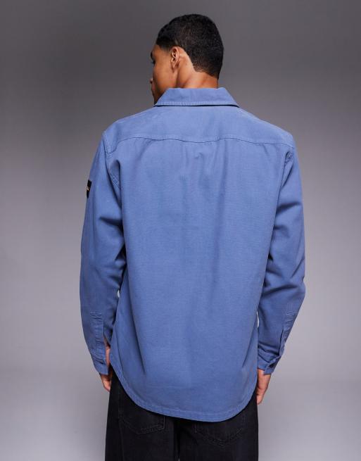 BOSS Orange - Locky - Surchemise oversize - Bleu, 4 de 5