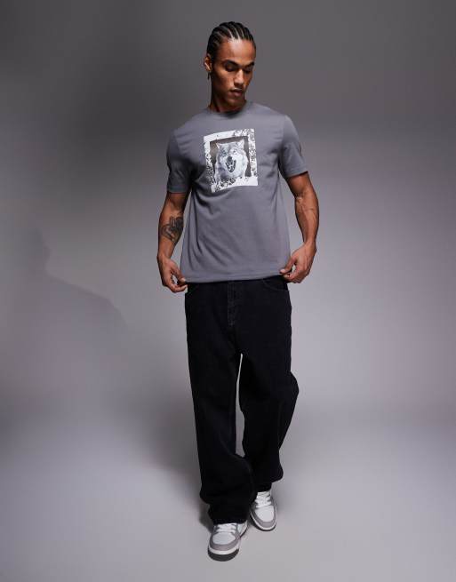 BOSS Orange – Lupo – Szary T-shirt o regularnym kroju, 2 z 5